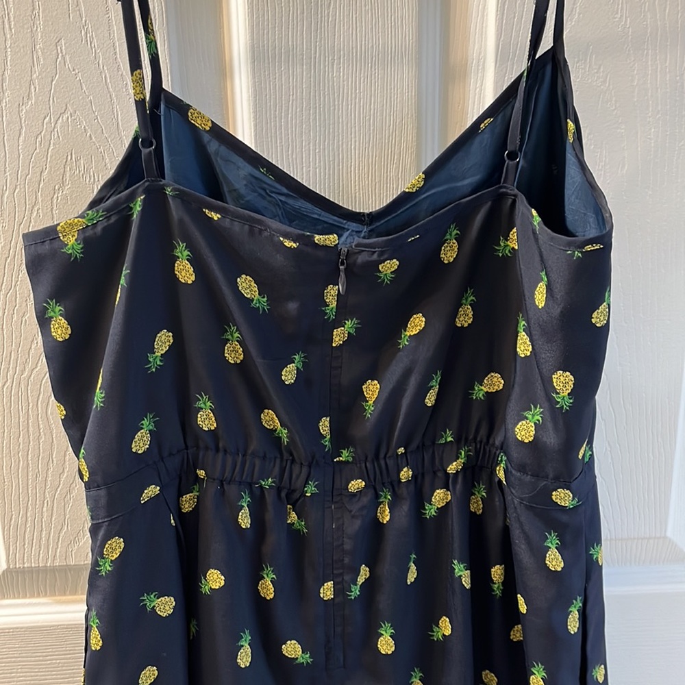 Navy pineapple J. Crew dress - Picture 3 of 8
